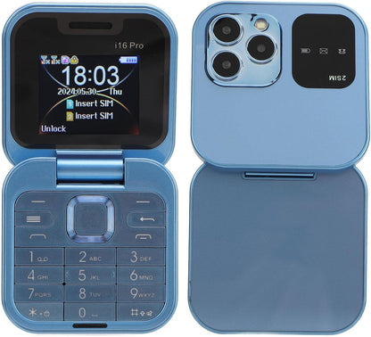 i16 Pro Mini Flip Mobile (هاتف i16 برو الصغير القابل للطي)