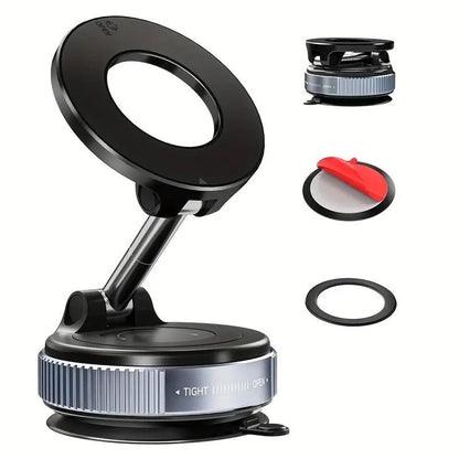 360° Foldable Vacuum Magnetic Phone Holder (حامل هاتف مغناطيسي بقاعدة شفط قابلة للطي بزاوية 360 درجة)