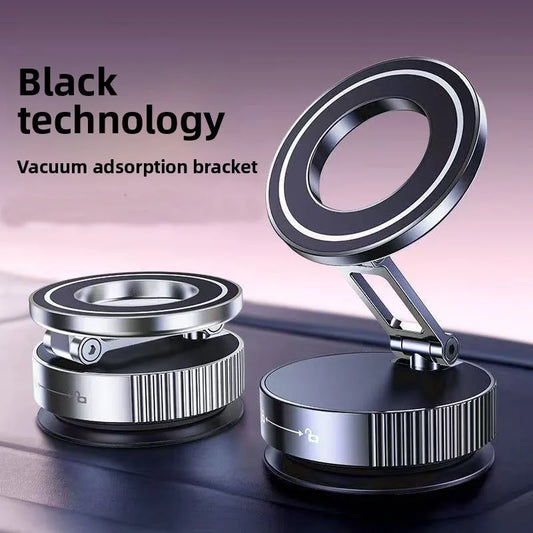 360° Foldable Vacuum Magnetic Phone Holder (حامل هاتف مغناطيسي بقاعدة شفط قابلة للطي بزاوية 360 درجة)