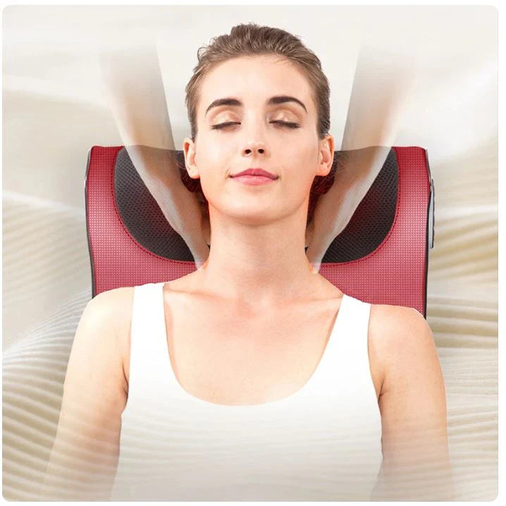 Electric Heated Neck Massage Pillow (وسادة تدليك الرقبة الكهربائية مع التدفئة)