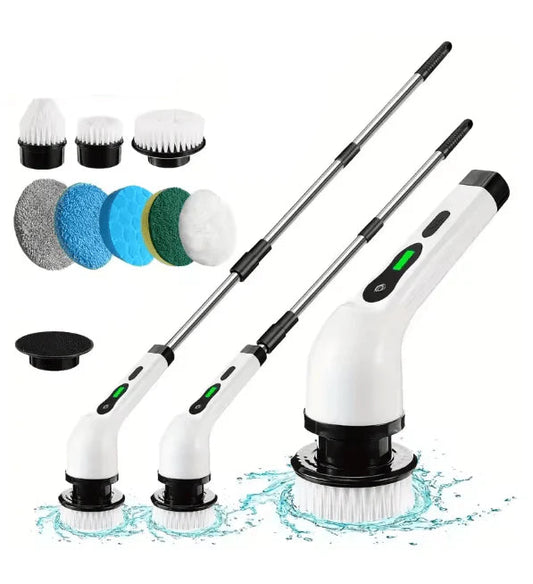 9-in-1 Wireless Multifunctional Electric Cleaning Brush | Model JY-6010 (فرشاة تنظيف كهربائية لاسلكية متعددة الوظائف 9 في 1 | طراز JY-6010)